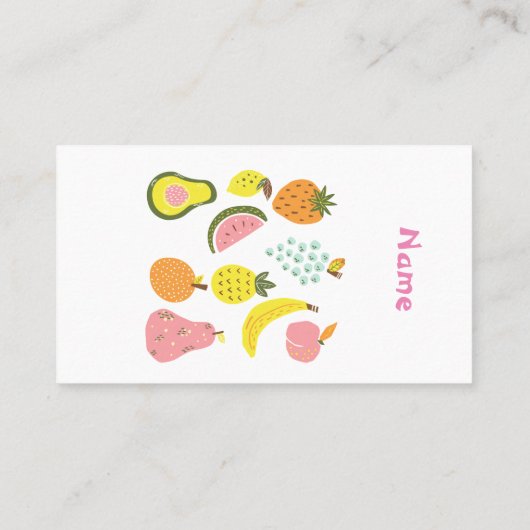 Assorted FruitsコレクションThunder_Cove    名刺 (裏面)