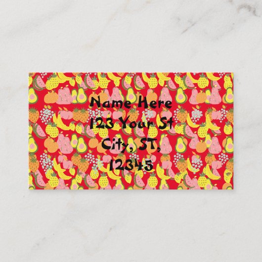 Assorted FruitsコレクションThunder_Cove 名刺 (正面)