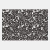 Assorted Music B&Wラッピング紙シート ラッピングペーパーシート (正面2)