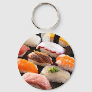 "Assorted Nigiri Sushi Keychain – A Bite of Japan" キーホルダー