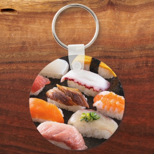 "Assorted Nigiri Sushi Keychain – A Bite of Japan" キーホルダー (裏面)