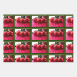 Assorted Rose Images Wrapping Paper Sheets ラッピングペーパーシート