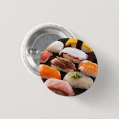 Assorted Sushi Button Badge – SUSHIMI Collection 缶バッジ (正面&裏面)