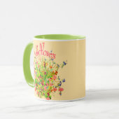 Assorted Wildflowers Pretty Mug マグカップ (正面左)
