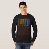 Assume Nothing Barcode Gay Pride Flag Coming Out I Tシャツ (正面フル)