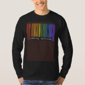 Assume Nothing Barcode Gay Pride Flag Coming Out I Tシャツ (正面)