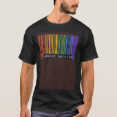 Assume Nothing Barcode Gay Pride Flag Coming Out I Tシャツ (正面)
