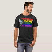 Assume Nothing LGBTQ Progress Pride Flag Tシャツ (正面フル)