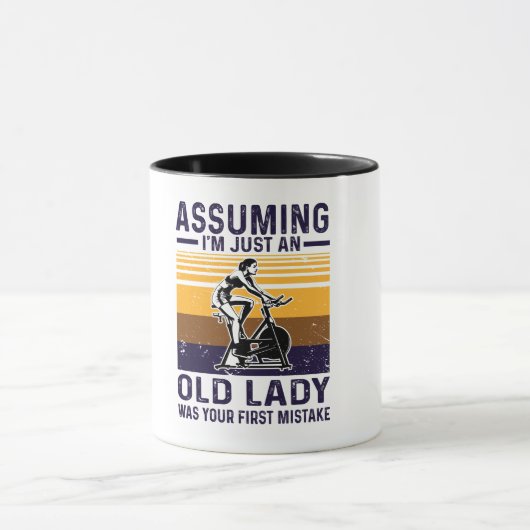 assuming i am an just old lady マグカップ (中央)