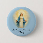 Assumption of Mary Catholic Saint 缶バッジ (正面)