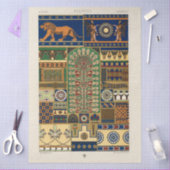 Assyrian Deity Apkallu, Winged Genius, Sun & Lion 薄葉紙 (クラフト)