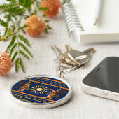 Assyrian Deity Called an Apkallu or Winged Genius キーホルダー (側面)