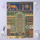 Assyrian Gold Lion, Sun & Ancient Angels Artistic 薄葉紙 (クラフト)