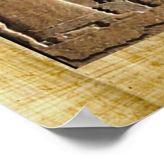 Assyrian King Ashurbanipal Historic Art Poster ポスター (角)