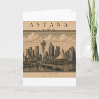 Astana | Vintage Travel City Design カード