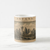 Astana | Vintage Travel City Design コーヒーマグカップ (中央)