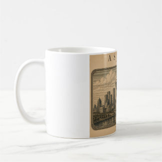 Astana | Vintage Travel City Design コーヒーマグカップ