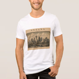 Astana | Vintage Travel City Design トライブレンドＴシャツ