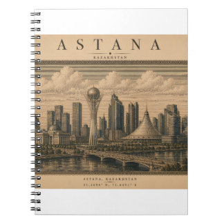 Astana | Vintage Travel City Design ノートブック
