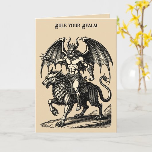 Astaroth’s Quiet Dominion カード (黄色い花)