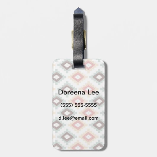 Astecスタイル ラゲッジタグ (裏面縦)