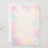 astel Unicorn Birthday Invitation Template 招待状 (裏面)