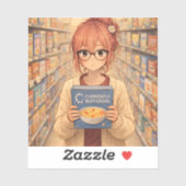 Aster™ Currently Buffering Custom-Cut Vinyl Sticke シール (シート)