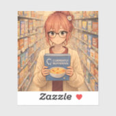 Aster™ Currently Buffering Die-Cut Sticker Cute Ae シール (シート)