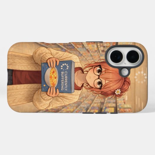 Aster™ Currently Buffering iPhone 16 Case Cute  Case-Mate iPhoneケース (裏面 (横))