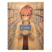 Aster™ Currently Buffering Spiral Notebook Cute  ノートブック (正面)