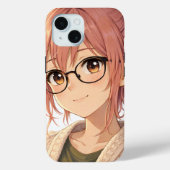 Aster™ Cute Aesthetic Girl iPhone 15 Case Cozy Vib Case-Mate iPhoneケース (裏面)