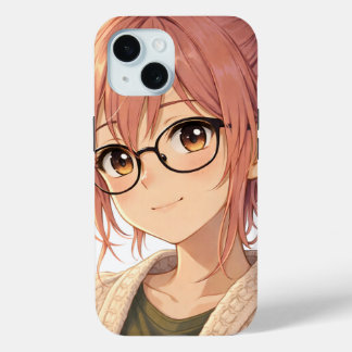 Aster™ Cute Aesthetic Girl iPhone 15 Case Cozy Vib iPhone 15ケース