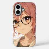 Aster™ Cute Aesthetic Girl iPhone 16 Case Cozy Vib Case-Mate iPhoneケース (裏面)
