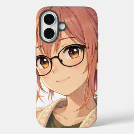 Aster™ Cute Aesthetic Girl iPhone 16 Case Cozy Vib iPhone 16ケース