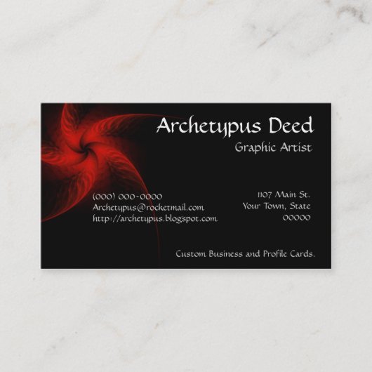 Aster Fractal名刺 名刺 (正面)