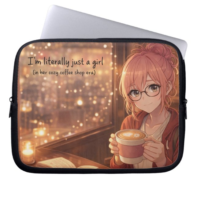 Aster™ I'm Just a Girl Laptop Sleeve Cute Aestheti ラップトップスリーブ (正面)