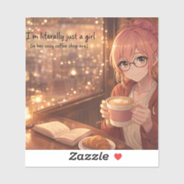 Aster™ I'm Just a Girl sticker Cute Aesthetic シール