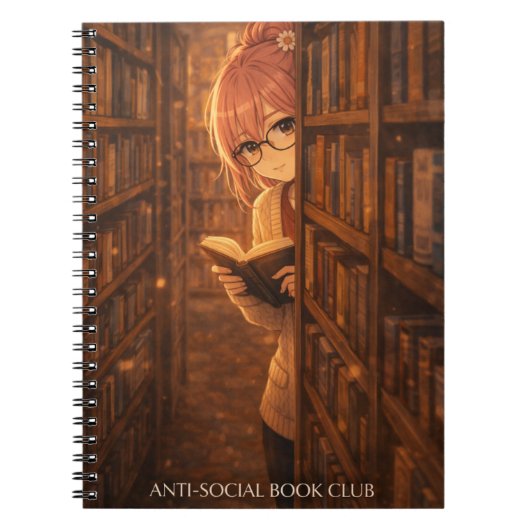 Aster™ In My Reading Era Spiral Notebook Cute  ノートブック (正面)