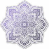 Aster Mandala Custom-Cut Vinyl Sticker シール (正面)