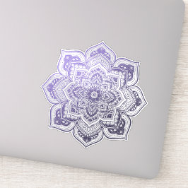 Aster Mandala Custom-Cut Vinyl Sticker シール