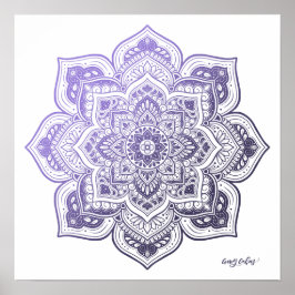 Aster Mandala Fine Art Print ポスター