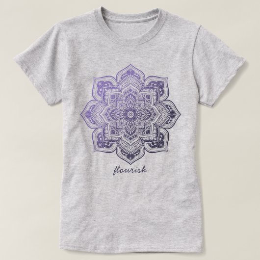Aster Mandala Personalized T-Shirt Tシャツ (デザイン正面)