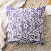 Aster Mandala Throw Pillow クッション (ブランケット)