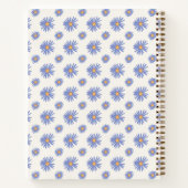 Aster Wildflower Floral オリジナルノート ノートブック (裏面)