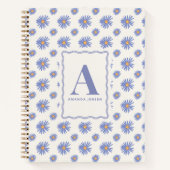 Aster Wildflower Floral オリジナルノート ノートブック (正面)