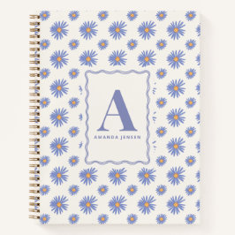Aster Wildflower Floral オリジナルノート ノートブック
