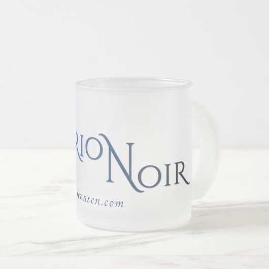 AsterionのNoir曇らされたマグv2 フロストグラスマグカップ (正面右)