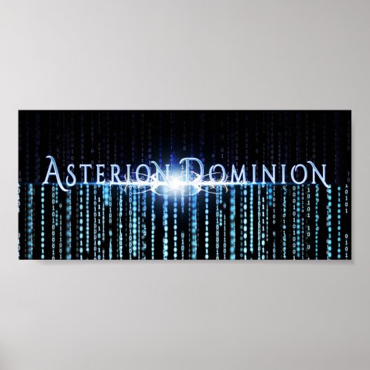 Asterion Dominionロゴ(10x4.5) ポスター (正面)
