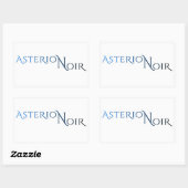 Asterion Noirステッカー(4.5 x 2.7) 長方形シール (シート)