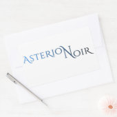 Asterion Noirステッカー(4.5 x 2.7) 長方形シール (封筒)